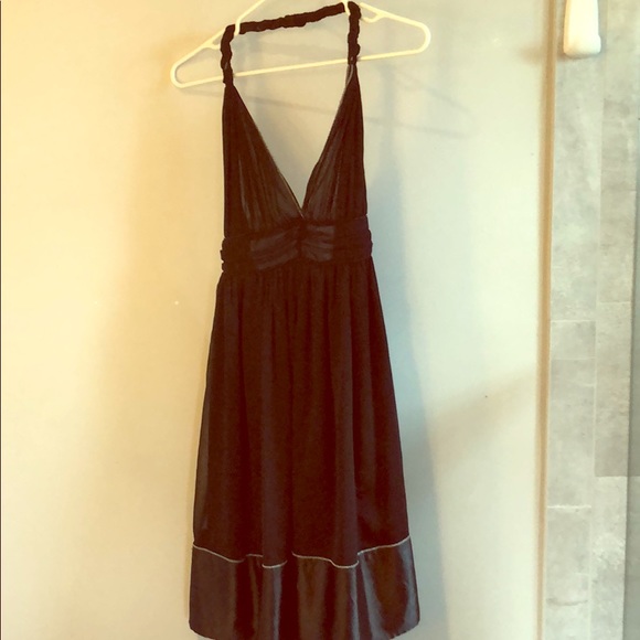 Maude Black Halter Dress - Picture 1 of 5
